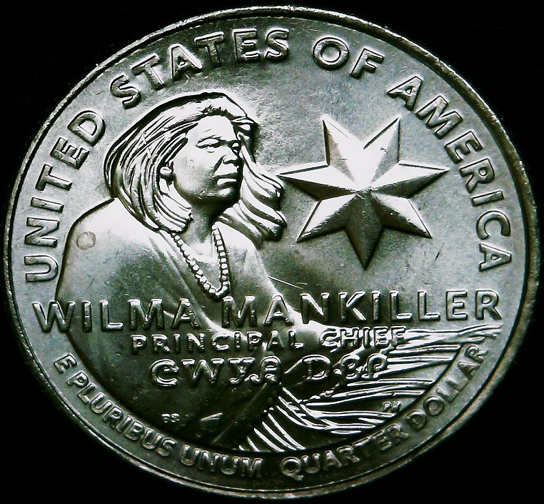 2022-D-Wilma-Mankiller-Quarter-Die-Gouge/Feeder-Finger-Damage