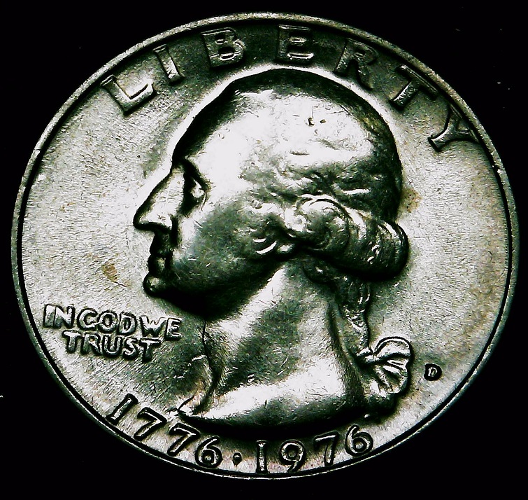 1976-D-Quarter-Struck-Through-Thread/Fiber?