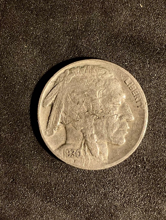 1930-S-Buffalo-Nickel-Post-Mint-Damage-Or?
