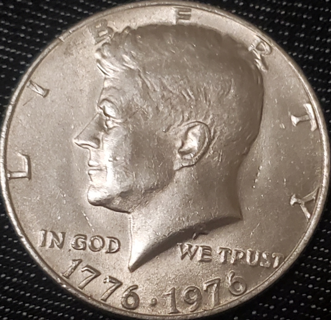 Kennedy-Half---Bicentennial-Mule-With-A-Rotated-Die-!-Incorrect-Reverse.