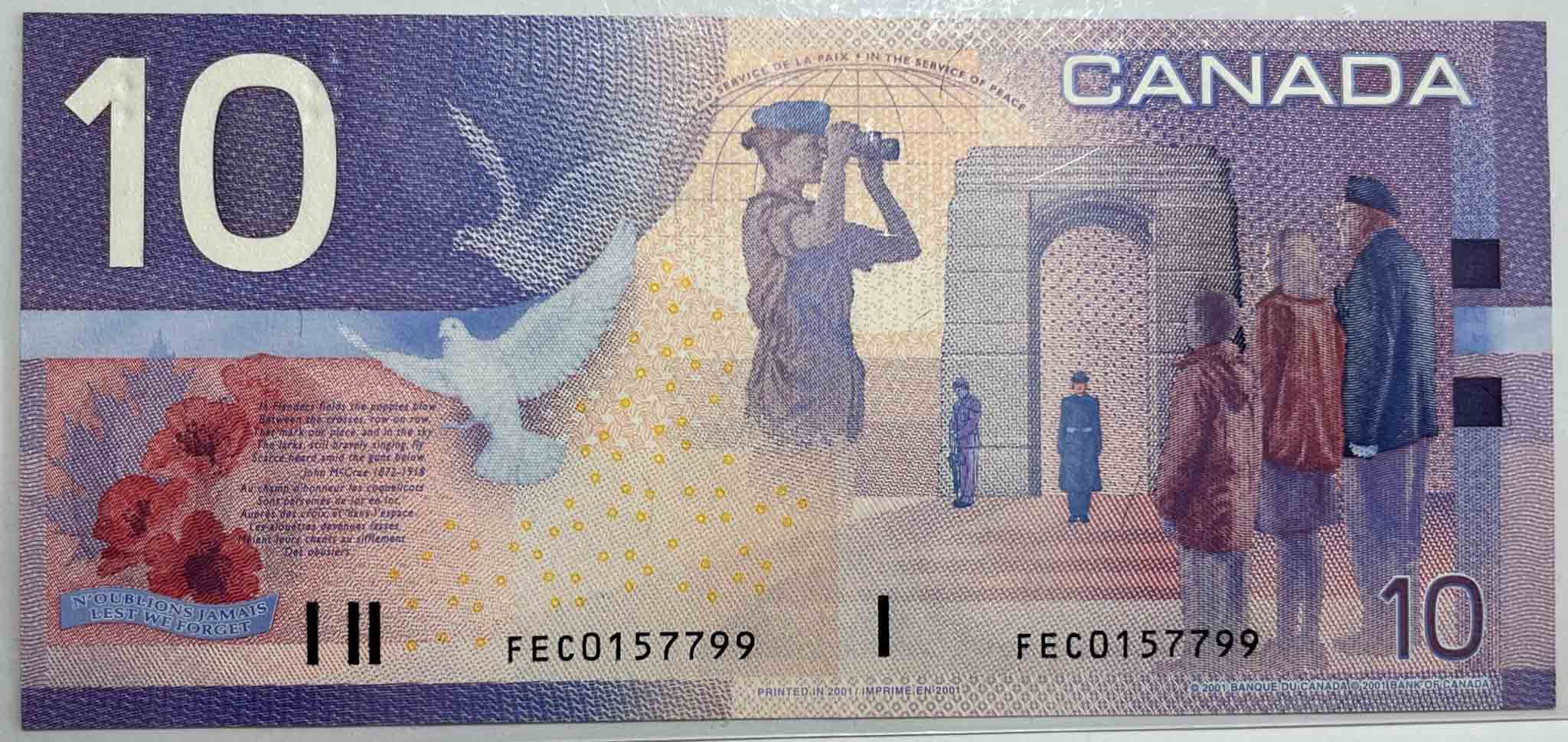 2001-Journey-$10-Note---Missing-Circle-Variety