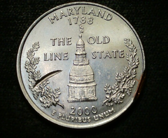 2000-D-Maryland-State-Quarter-Error-Or-Damage?