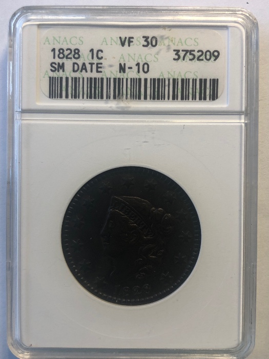 1828-N-10-Coronet-Head-Large-Cent-For-Grading-You-Vs-ANACS