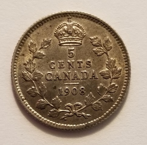 1908-5-Cent-For-Grading