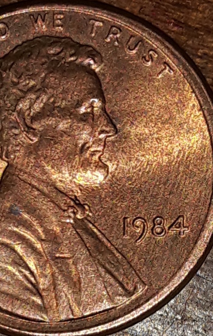 1984-No-Mint-Lincoln-Cent.-Possible-Double-Ear?