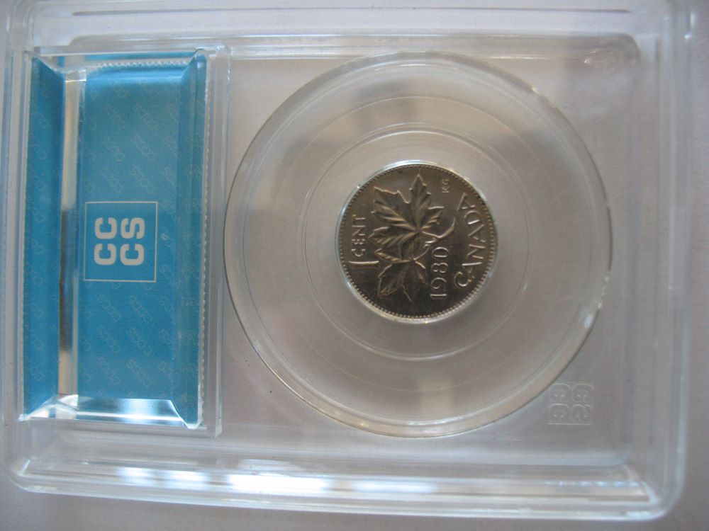 1980-Canadian-1-Cent-Struck-On-A-Australian-5-Cent-Planchet