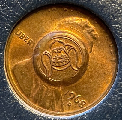 Masonic-Tokens,-Coins-And-Counter-Stamped-Pennies
