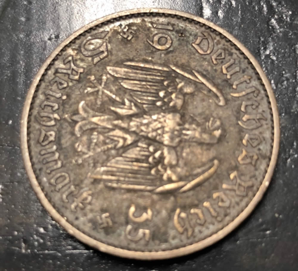 1935-German-Coin-With-Symbols-Around-The-Edge.