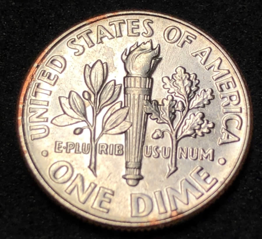 2017-D-Dime-With-Copper-Edges-On-Reverse