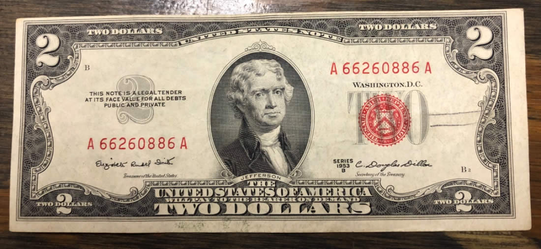 1953-B-2-Dollar-Bill-Off-Centered-Cut.-Premium-Or-Not?