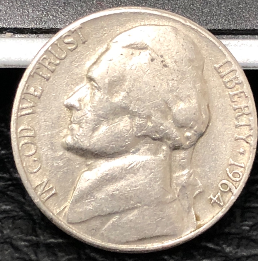1964-D-Nickel.-Weird-Stamped-O-On-Back-On-Monticello