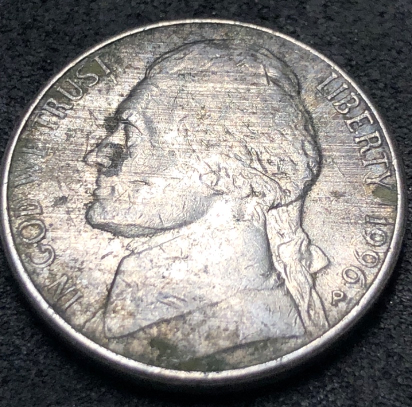 1996-P-Nickel-With-Strange-Grooves-On-Obverse-And-Reverse.