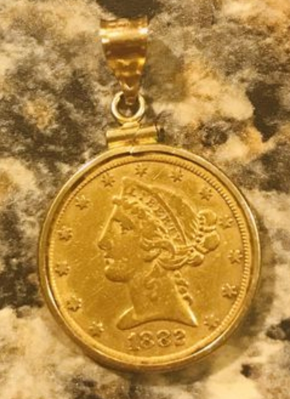 1882-Gold-$5-Pendant-Real-Or-Fake?