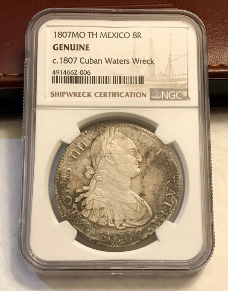 1807-8-Reales-Cuban-Waters-Wreck