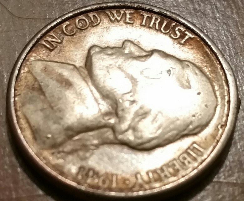 1941-Nickel-With-Odd-Edge/Rim