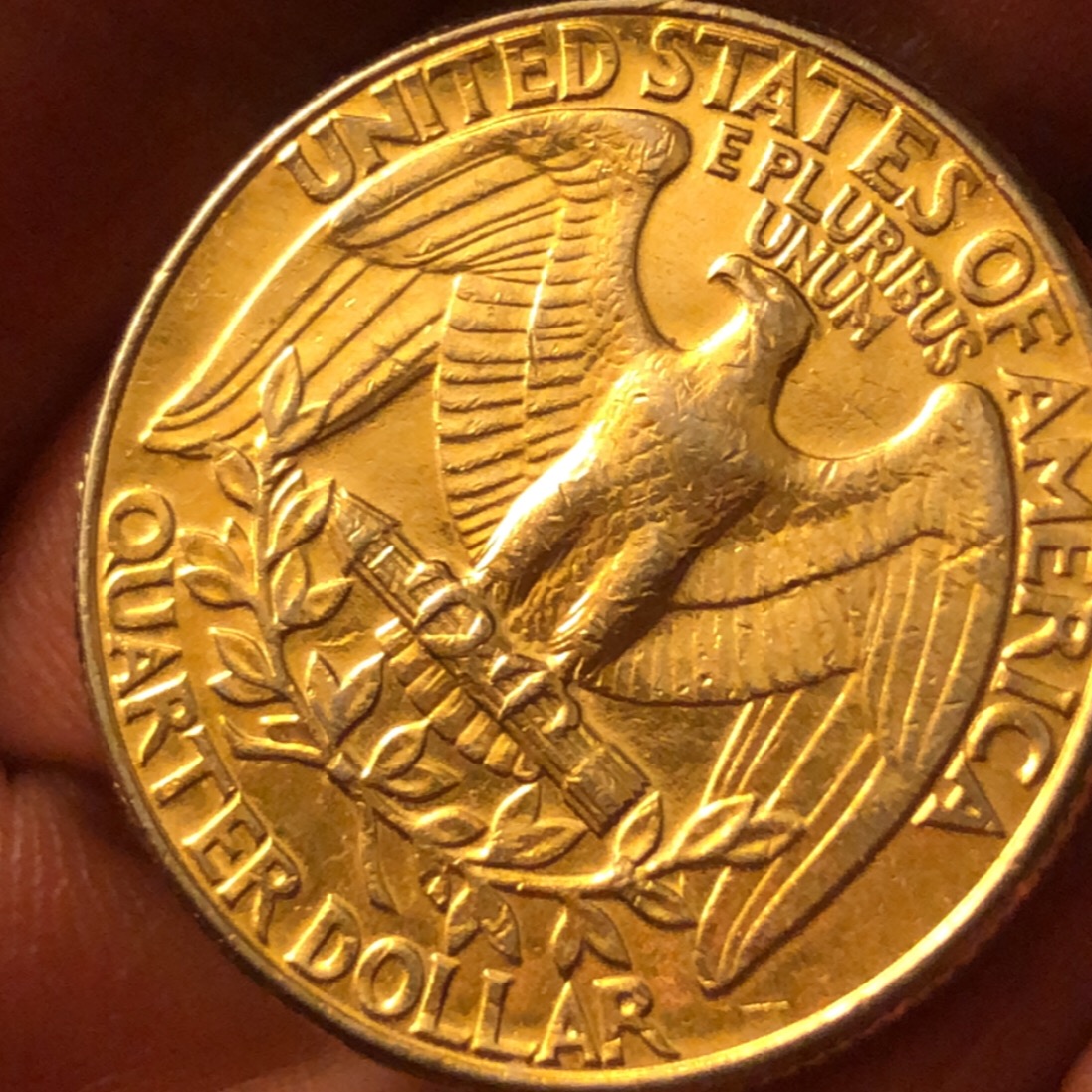 Gold-Plated?-1987-D-Washington-Quarter