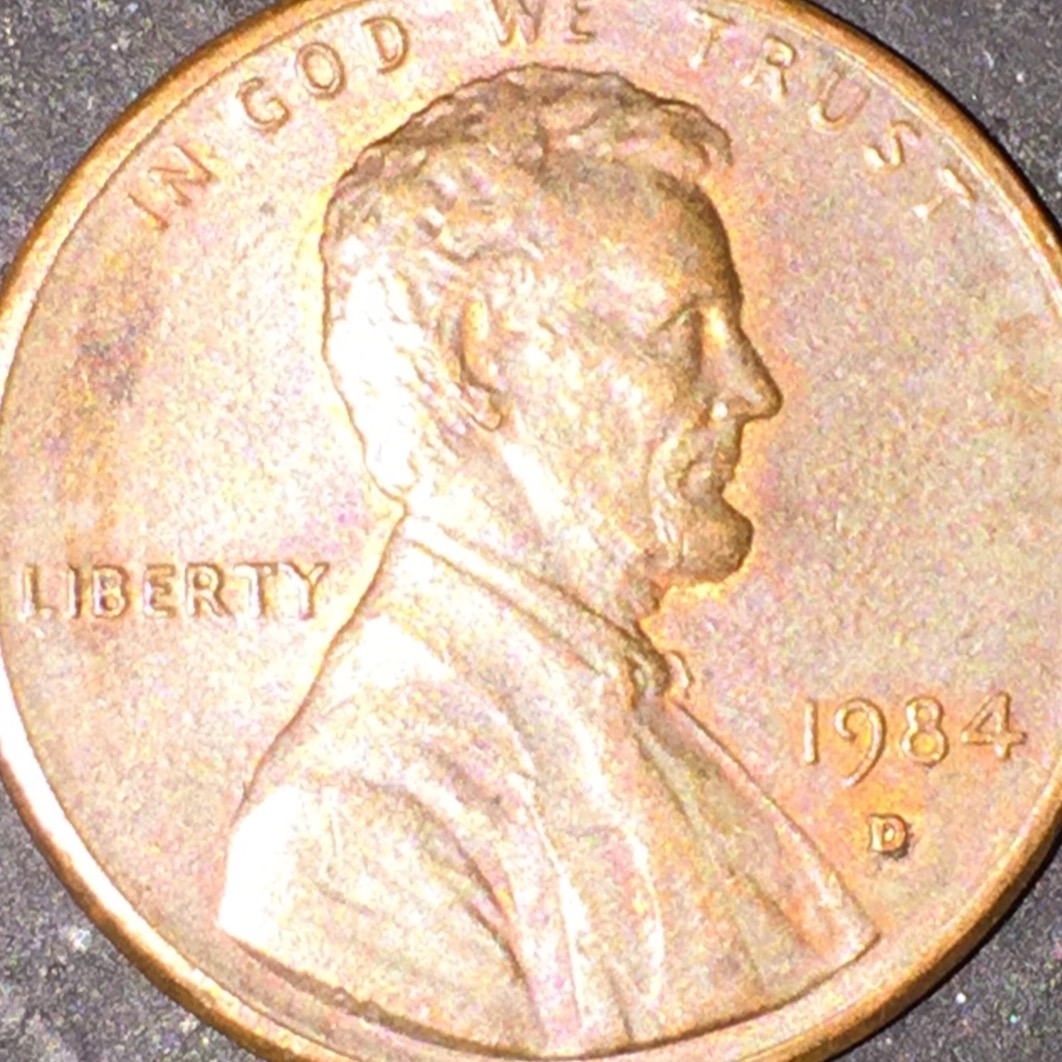 1984-Lincoln-Cent-Ear...-Piece-Missing?