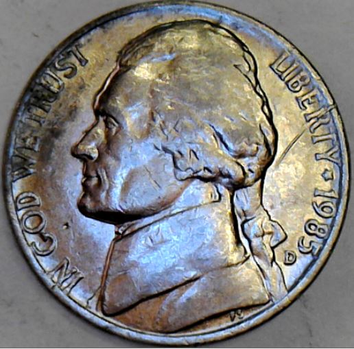 1985-D-Jefferson-Nickel---VLDS-And-Doubling?