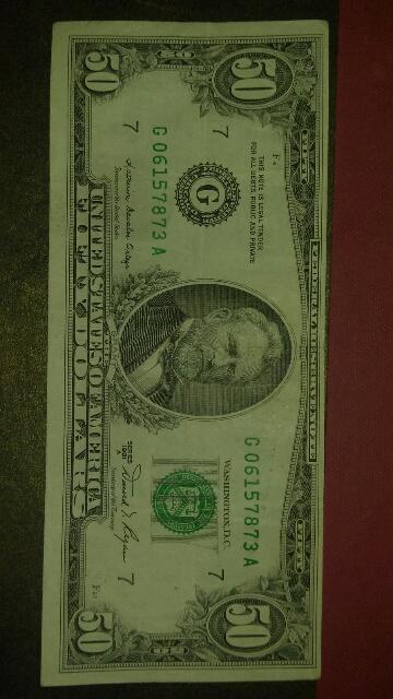 1991-$50-Bill.-Ink-Smear-?