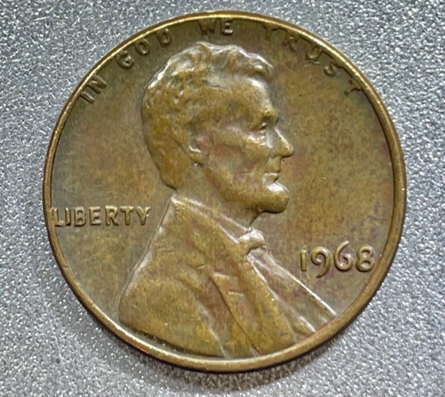 1968-Lincoln-Penny-Error-On-Reverse
