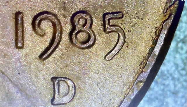 1985-D-Lincoln-Cent-/-Wrong-Planchet