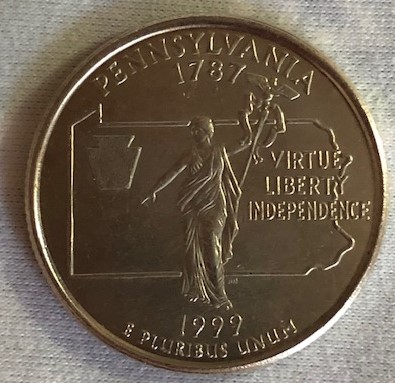 1999-Pennsylvania-Silver-Quarter-Or-Planchet-Error