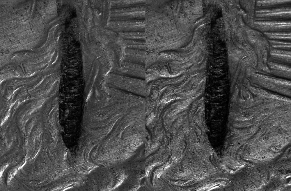 Planchet-Striations