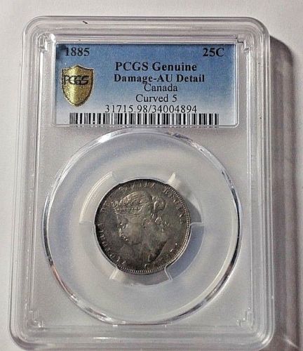 1885-25-Cent-Canada-Key-Date.--Au-Details-