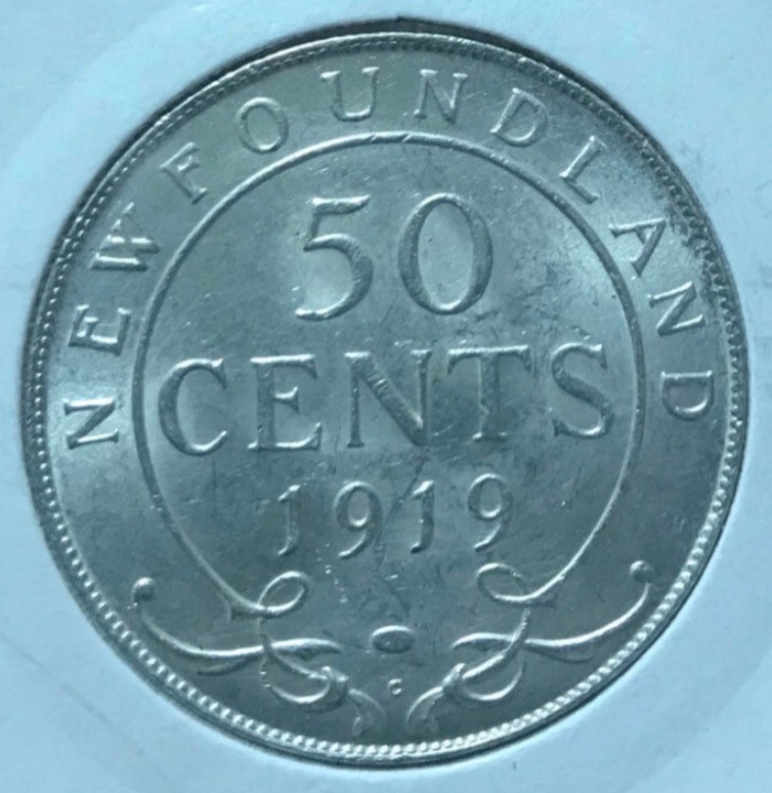1919-50-Cent-Newfoundland-Grading-Opinion