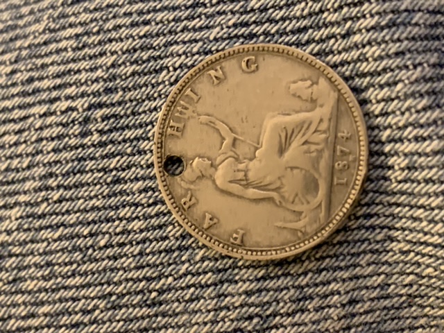 1874-Farthing-But-Appears-Silver.