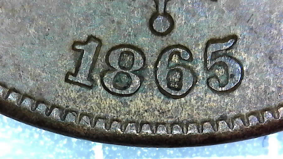 2-Cent-1865/1865-Plain-5