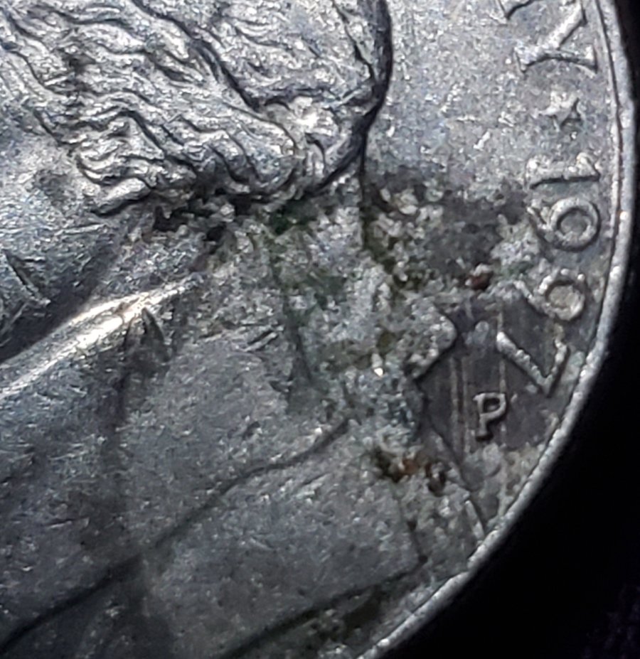 1997-P-Jefferson-Nickel-Strike-Through-Or-Damage?