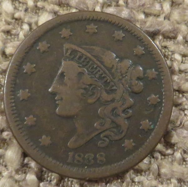 Coronet-Cent---1837-Or-1817?