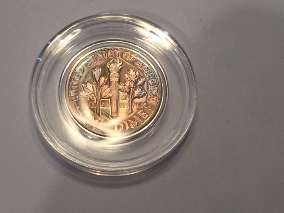 1968-S-Proof-Dime-Toned!