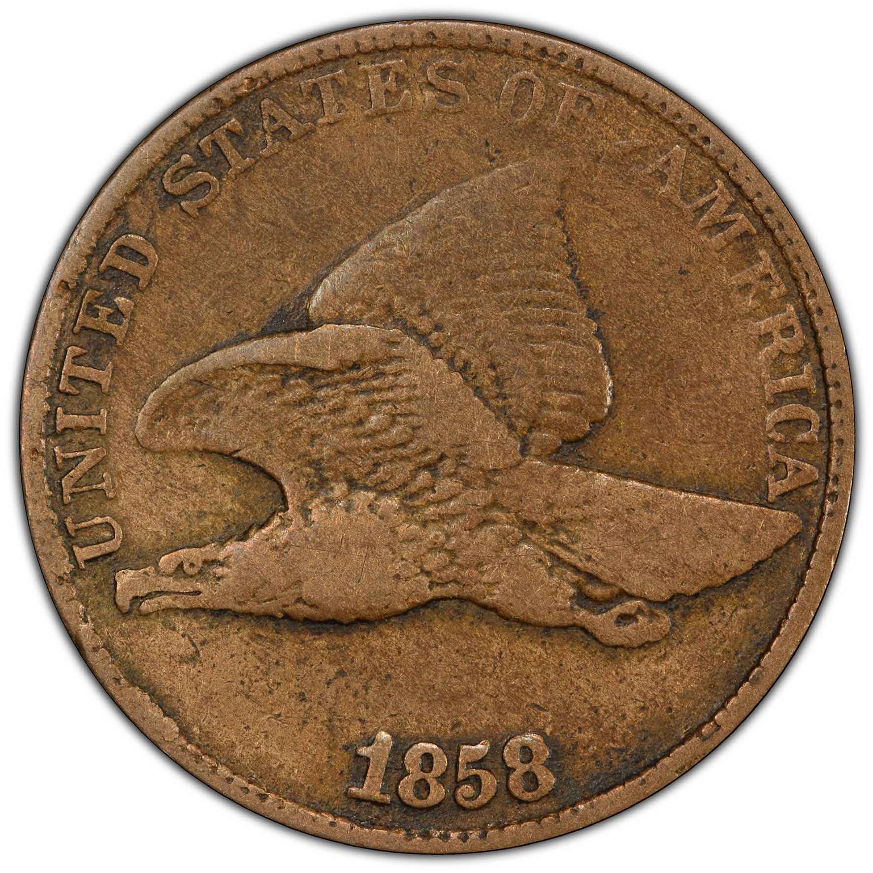 1858/7-Flying-Eagle-Cent--Fresh-From-PCGS!