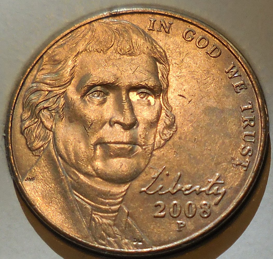 2016-P-Jefferson-Nickel;-Almost-Missing-Eye-And-Other-Features