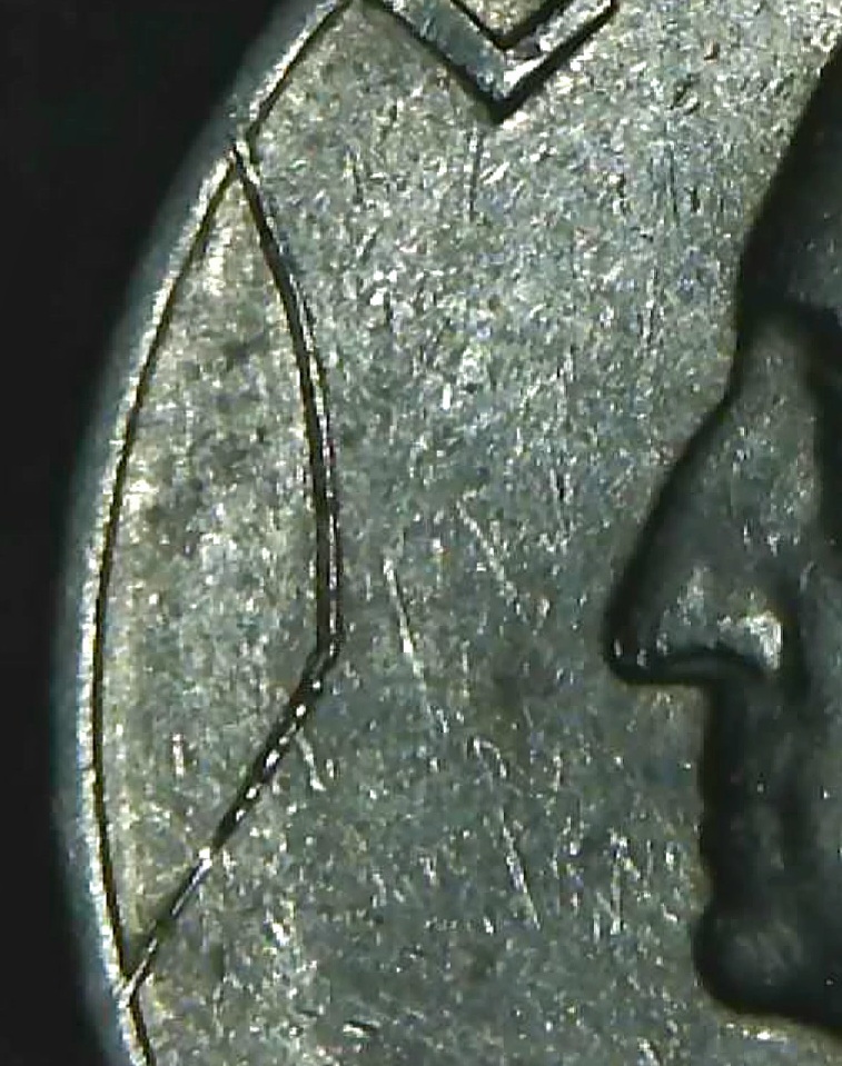 1977-P-Quarter-Rim-To-Rim-Die-Crack/-Pre-Cud-Or-Struck-Through?