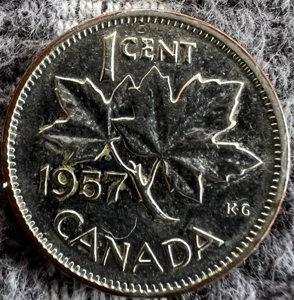 1957-1-Cent-Struck-On-Wrong-Planchet?