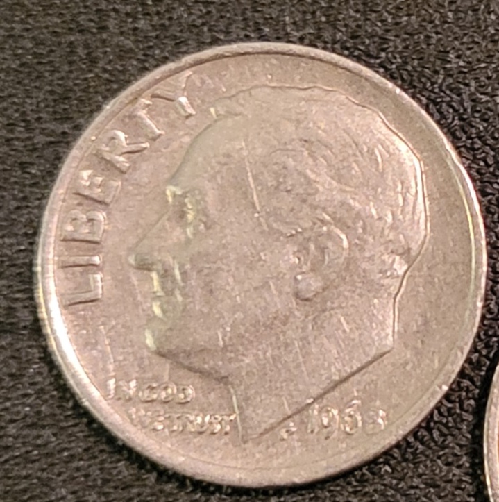 2-1968-Roosevelt-Dimes.-No-Mark-Above-Year.