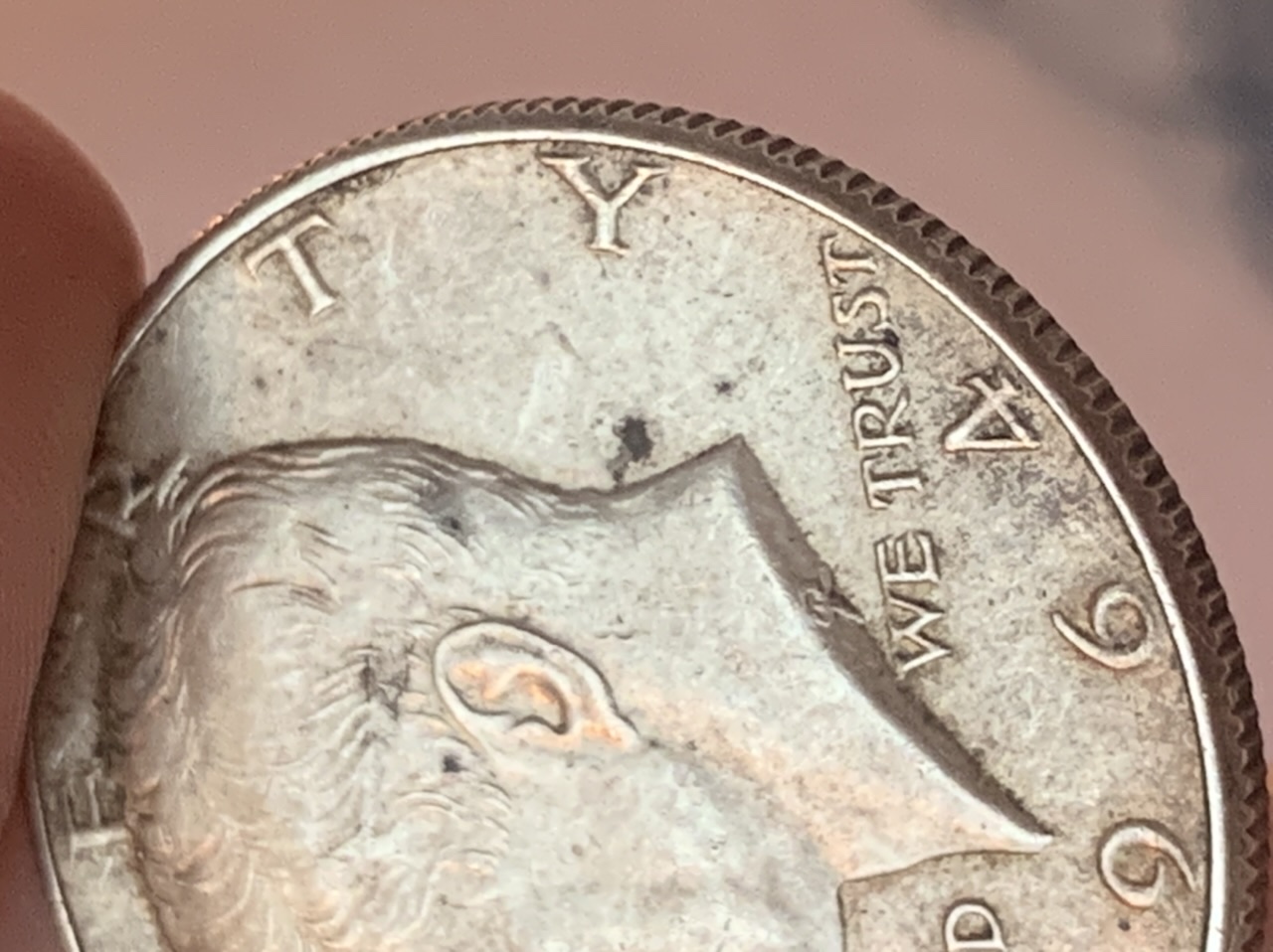 1964-Kennedy-Half-Dollar.-Normal-Hair,-Dangle-4,-Straight-G-Etc