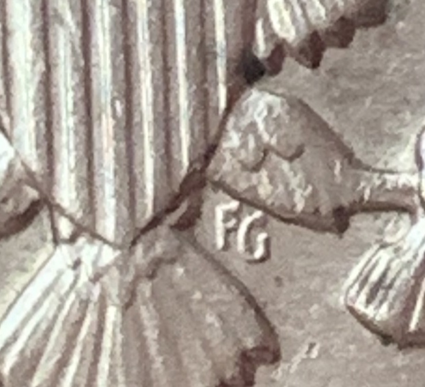 1964-Kennedy-Half-Dollar.-Normal-Hair,-Dangle-4,-Straight-G-Etc