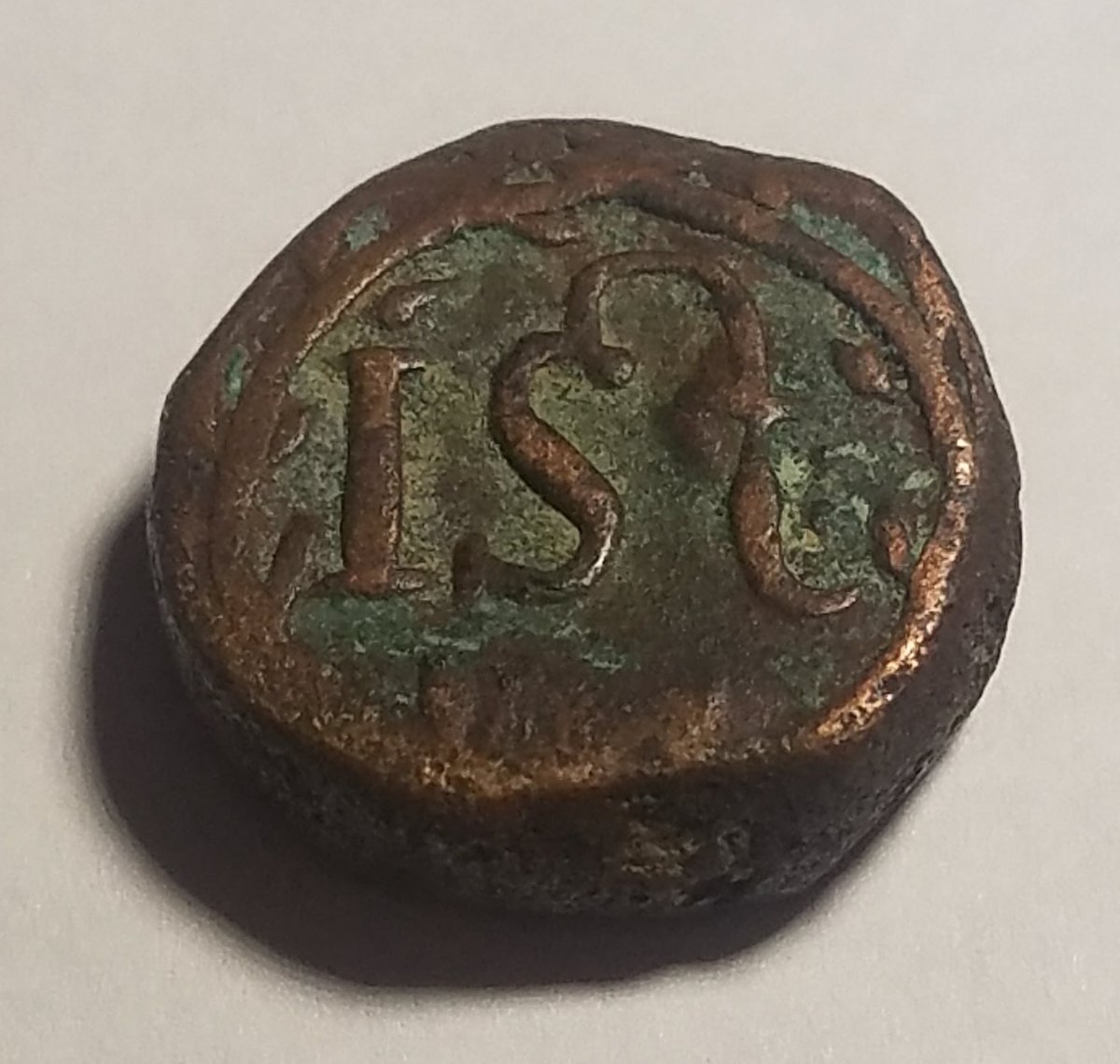 Copper-Coin,-Somewhat-Thick,-ID-Ceylon---Stuiver-Nd1660-1720-KM#19.3