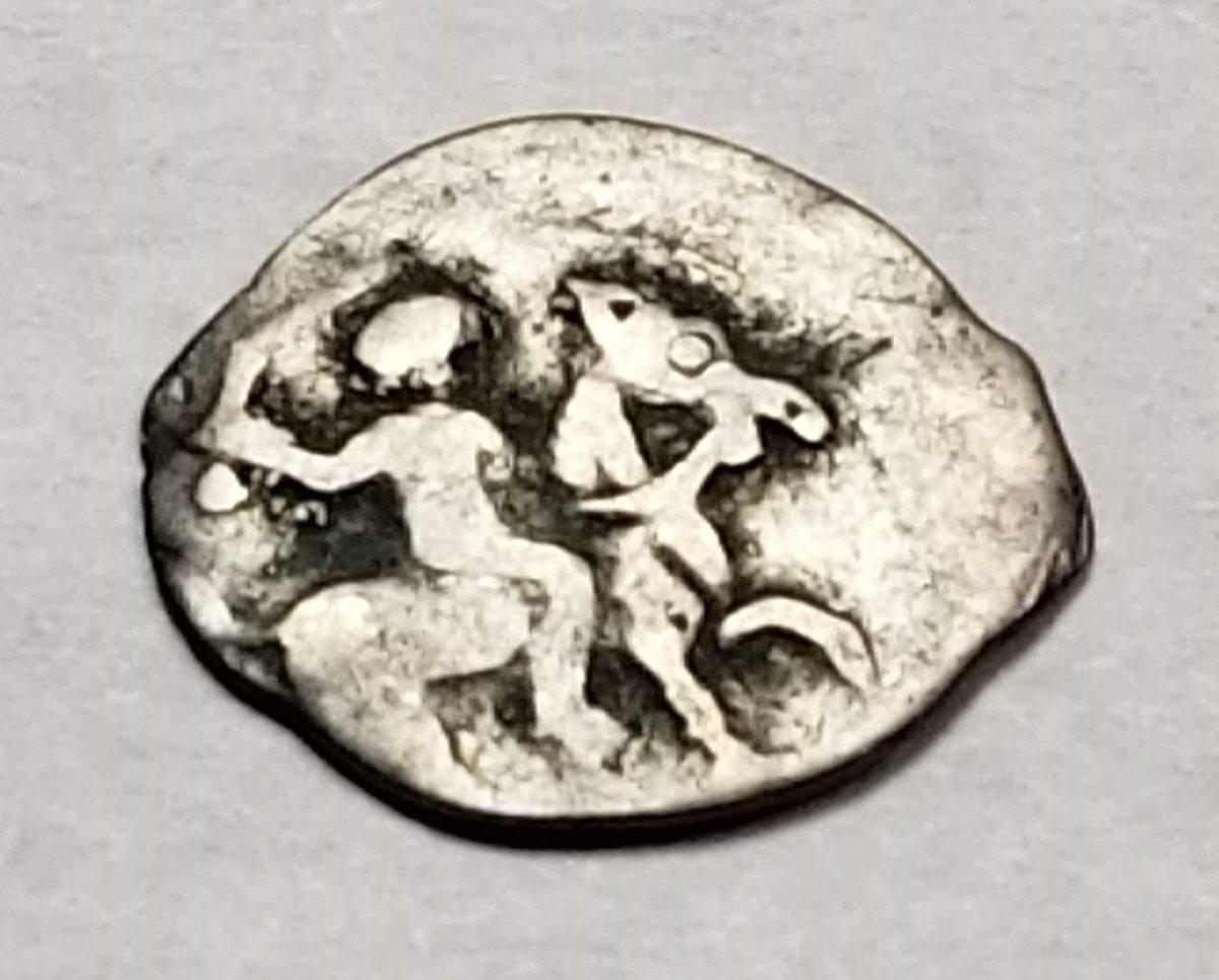 Man-On-Horse-Very-Small-Coin-Unknown,-Id:-Russian-Wire-Money