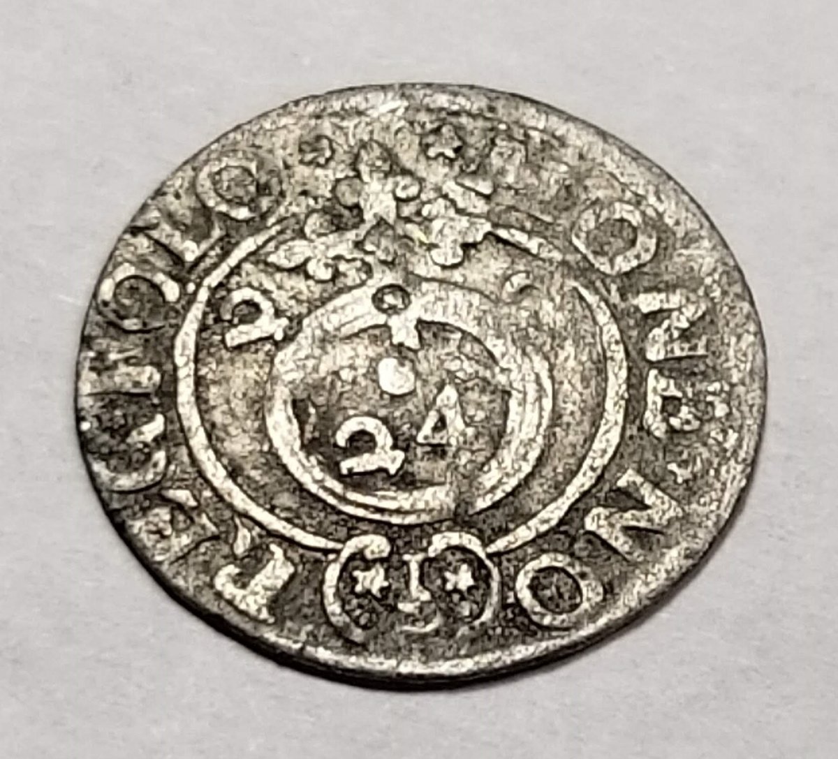 Unknown-Coin-Possibly-Silver,-Id:-Poland-Poltorak,-Probably-1622.