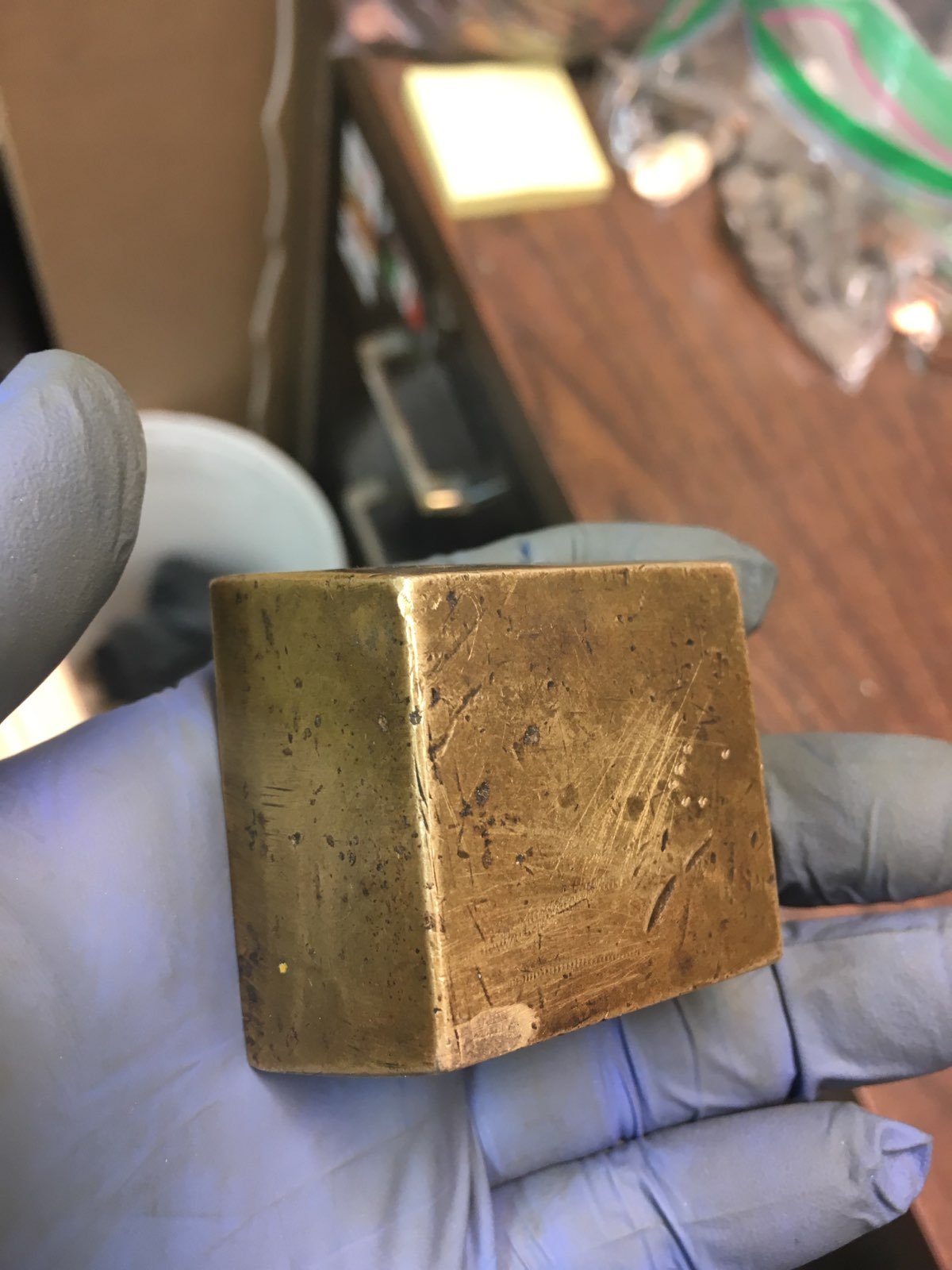 Unique-Artifact-Found-In-Building-Demolition-Id:-Silver-Ingot-Or-Clock-Counterweight