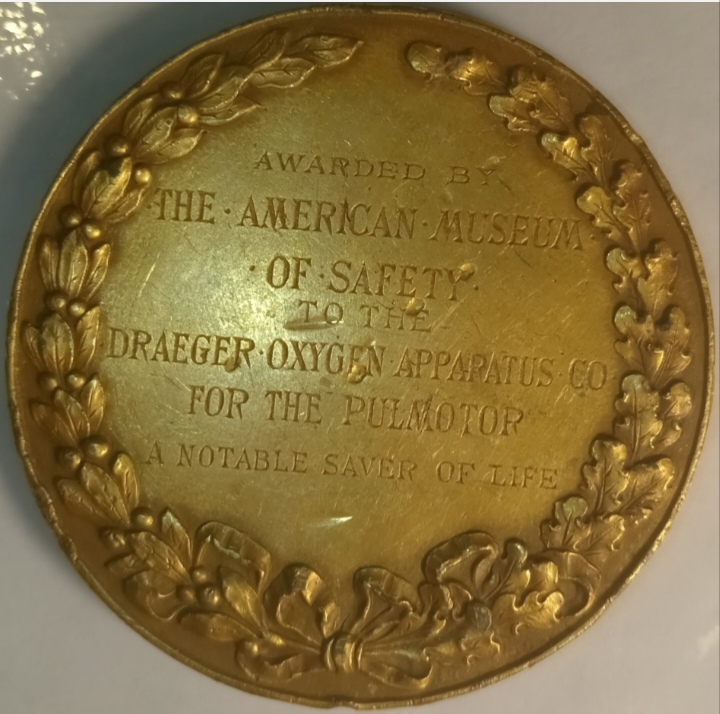 Gorham-CO-Scientific-American-Medal-Id:-Draeger-Pulmonator-Medal