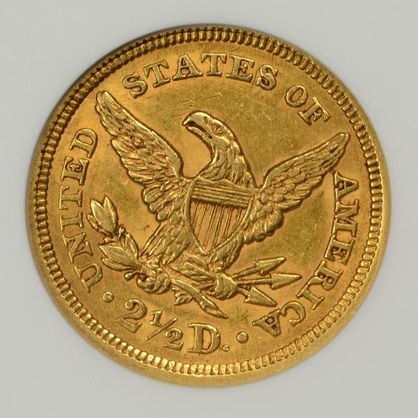 1853-$2.5-Gold-Liberty-Quarter-Eagle...-You-Vs.-Old-ANACS