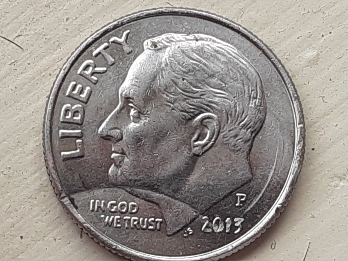 2013-P-Dime---Seems-Impossible.-.-Maybe-Coin-Counting-Machine-Damage