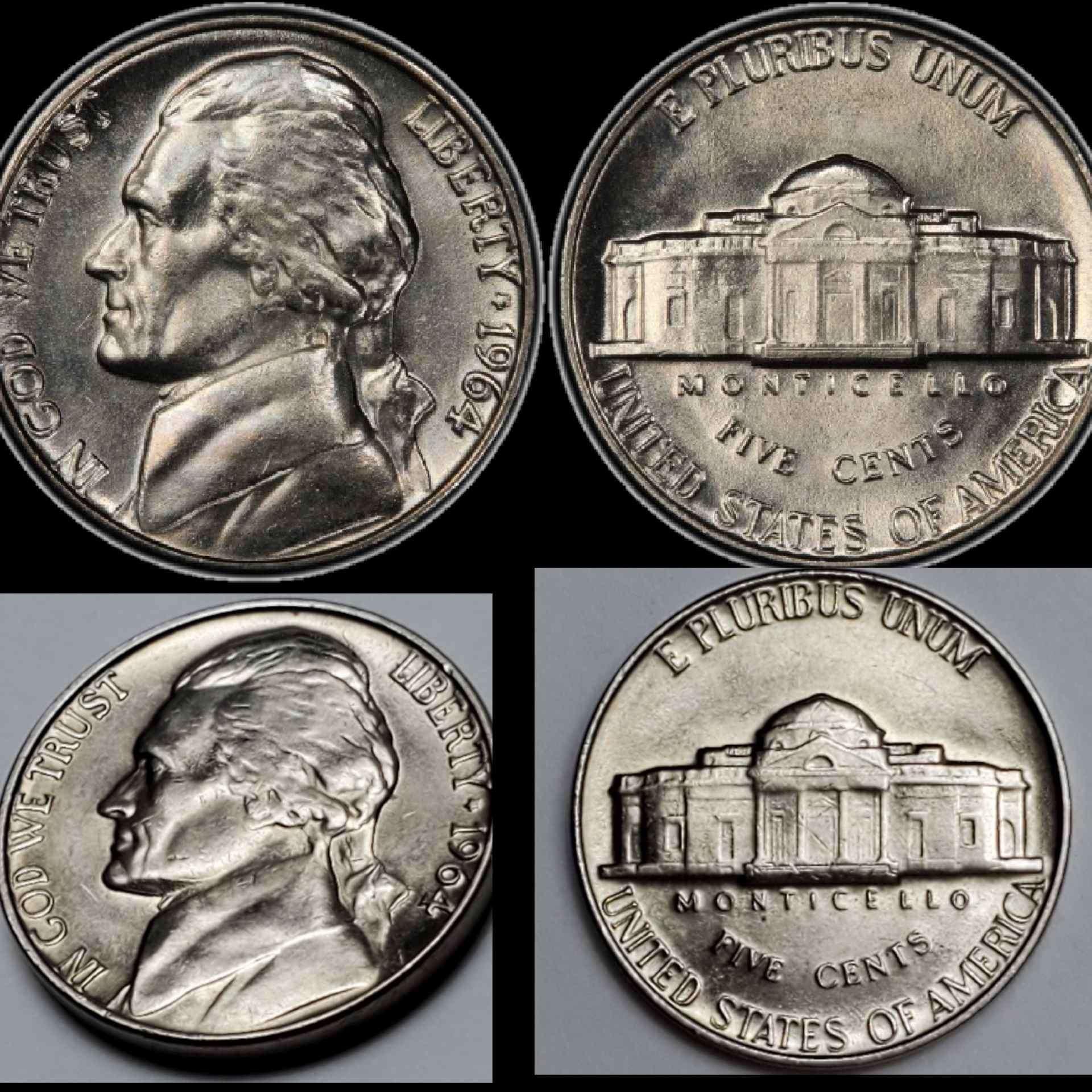 1964-US-Mint-Set.-Please-Explain-Where-The-Grainy-Finish-In-All-These-Coins-Are-From?