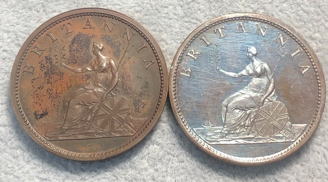 1807-Half-Penny-Bronzed-Proof-Peck-1383-Restrike